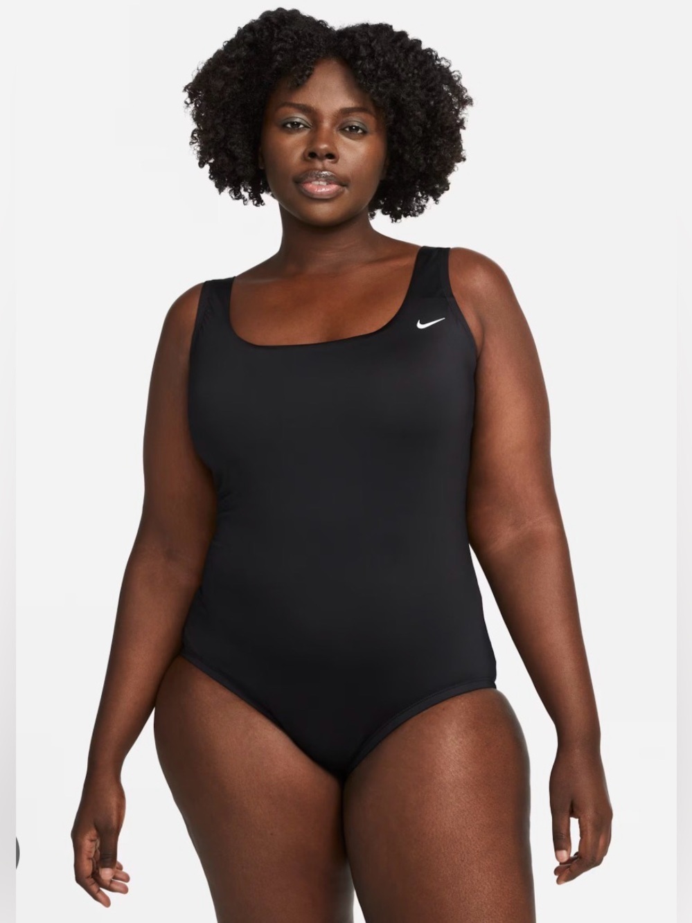 NIKE Women’s Black Scoop-Back Performance One-Piece Swimsuit Size XTRA LARGE